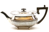 Lot 120 - An Edwardian silver teapot