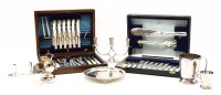 Lot 309 - A collection of silver plated items