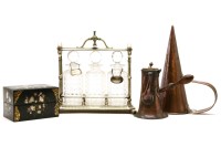 Lot 318 - A late 19th century papier mache box