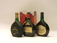 Lot 242 - Assorted Armagnac to include one bottle each: Marquis de Caussade Armagnac