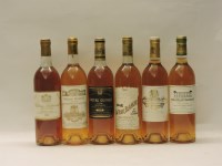 Lot 116 - Assorted Sweet Wines to include one bottle each: Château Suduiraud