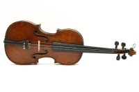 Lot 416 - A late 19th century violin