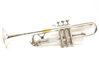 Lot 418 - A Boosey & Hawkes silver plated trumpet