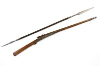 Lot 221 - A Kenya double ended native spear