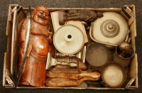 Lot 314 - A carved bamboo figure of a Chinese gentlemen