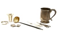 Lot 131 - A collection of hallmarked silver items