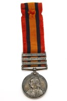 Lot 185 - A Queen's South Africa medal