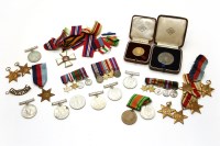 Lot 192 - A group of WW II medals