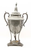 Lot 279 - A Continental pewter samover