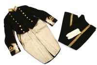 Lot 225 - A Royal Navy Officer uniform with coatee and trouser