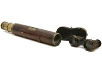 Lot 162 - A 19th century A.J.H. Steward three draw brass telescope
