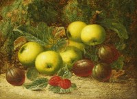 Lot 643 - Oliver Clare (1852-1927)
STILL LIFE OF FRUIT ON A FOREST FLOOR
Signed l.r.