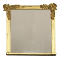 Lot 912 - A William IV giltwood overmantel mirror