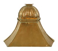 Lot 780 - A Dutch brass chimney hood