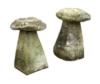 Lot 872 - Two staddle stones