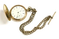 Lot 47 - A rolled gold Hunter pocket watch