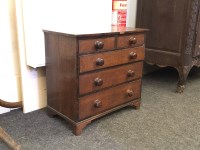 Lot 594 - An oak five drawer graduated chest