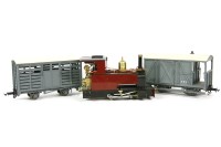 Lot 236 - A G gauge live steam model of a tank engine in maroon livery