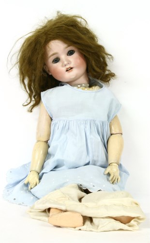 Lot 227 - A large Simon and Halbig bisque head doll