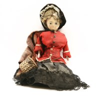 Lot 254 - A Victorian wax head doll