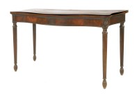 Lot 521 - A George III mahogany serpentine serving table