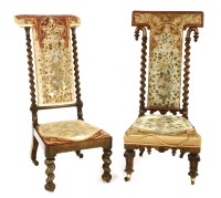 Lot 533 - Royal Interest: a Victorian rosewood prie-dieu chair
