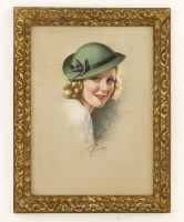 Lot 289 - Frank Aveline (1877-1951)
STUDY OF A YOUNG LADY