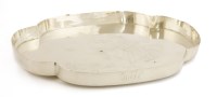 Lot 30 - An Aesthetic Movement electroplated tray