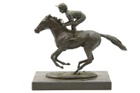 Lot 159 - A bronze figure of Lestor Piggott riding Nijinsky