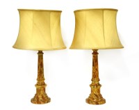 Lot 831 - A pair of turned wooden