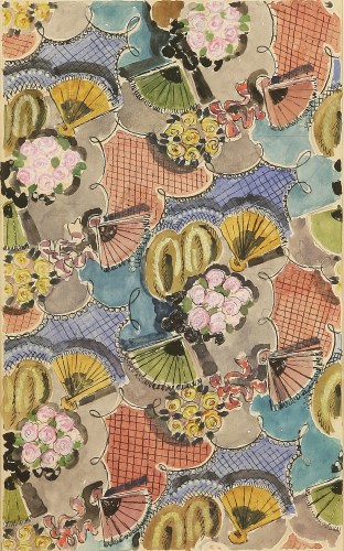 Lot 146 - Vanessa Bell (1879-1961)
DESIGN FOR A FURNISHING MATERIAL