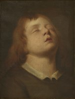 Lot 178 - Manner of Jean Baptiste Greuze
A STUDY OF A BOY WITH HIS EYES CLOSED
Oil on canvas
23.5 x 18.5cm