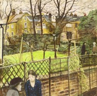 Lot 391 - Carel Weight RA (1908-1997)
FIGURES IN A GARDEN
Signed u.l.