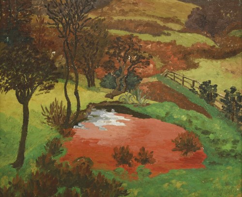 Lot 385 - Sir Cedric Morris (1889-1982)
'THE RED POND'
Signed and dated '1-32' l.r.