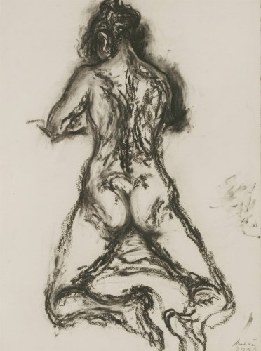 Lot 402 - Maggi Hambling (b.1945)
KNEELING FEMALE NUDE
Signed and dated '7.12.92' l.r.