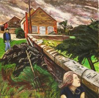 Lot 457 - Carel Weight RA (1908-1997) 
'BEFORE THE DELUGE'
Signed l.l.