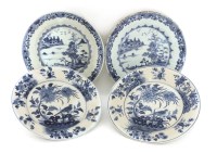 Lot 570 - Two pairs of Chinese blue and white plates