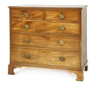 Lot 517 - A George III mahogany chest