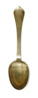 Lot 257 - An 18th century dog nose and rat tail Channel Islands silver spoon