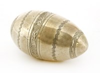Lot 227 - A George III silver nutmeg grater