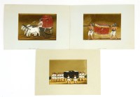 Lot 441 - Three Indian paintings on mica