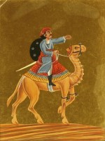 Lot 442 - An Indian painting on mica