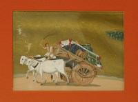 Lot 445 - An Indian painting on mica