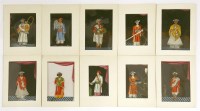 Lot 446 - Ten Indian paintings on mica