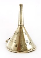 Lot 238 - A George I silver perfume funnel
