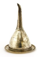 Lot 278 - A George III silver wine funnel