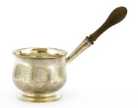 Lot 275 - A George III silver brandy saucepan