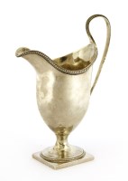 Lot 260 - A George III silver cream jug