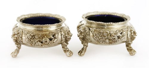 Lot 93 - A pair of Victorian silver salts