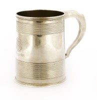 Lot 132 - A Victorian silver mug of Georgian style